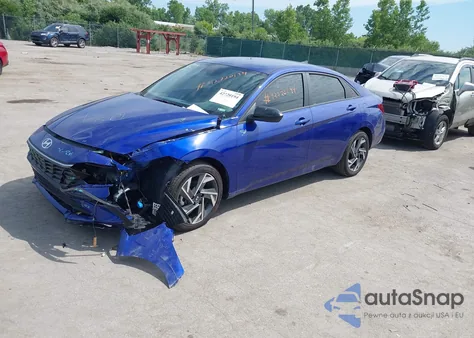 2025 Hyundai Elantra Sel Sport from USA, damaged, VIN KMHLM4DG0SU968607
